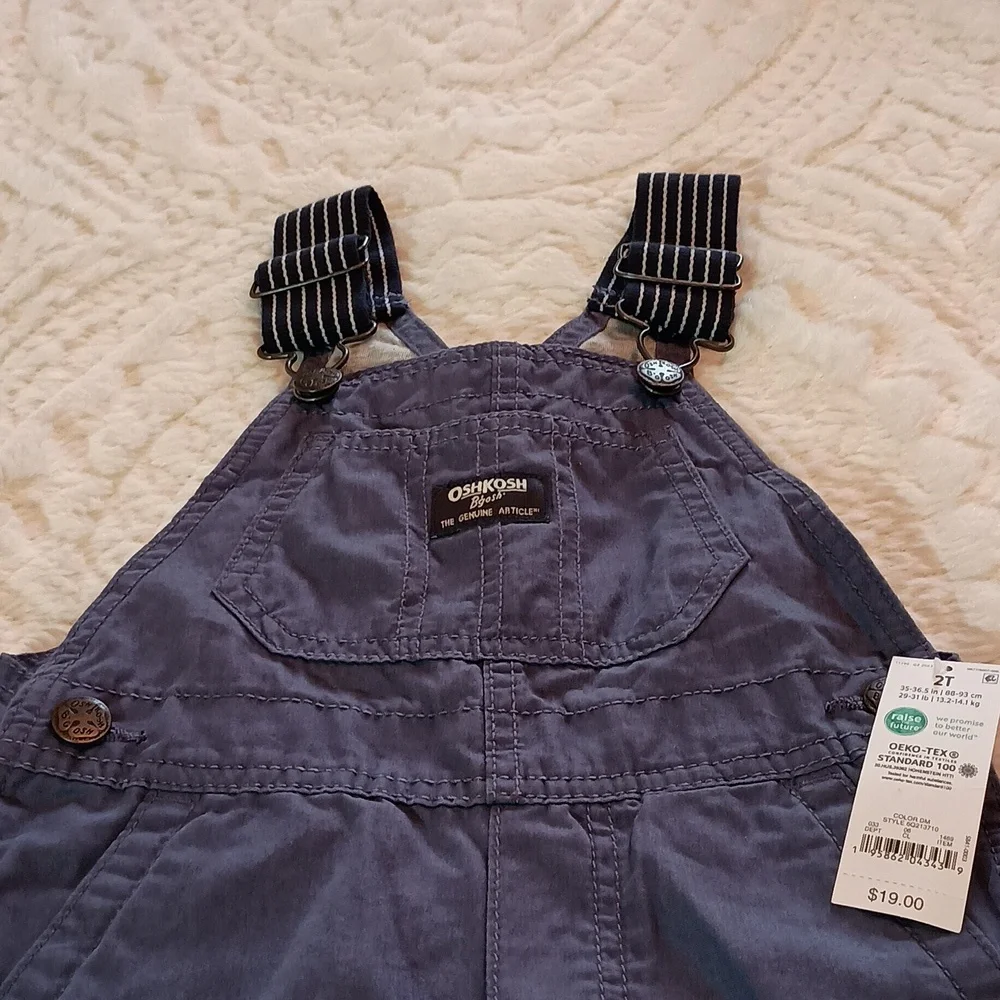 OshKosh B'gosh Navy Blue Kids Overalls Matching Set